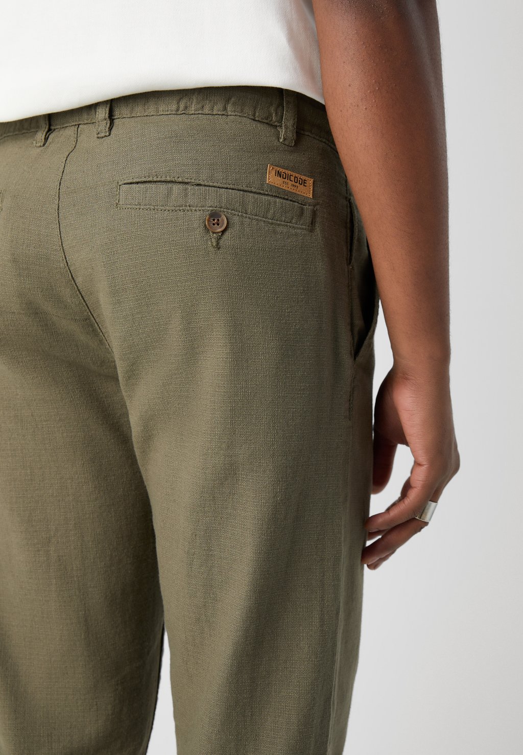

Чиносы INDICODE JEANS, оливковый