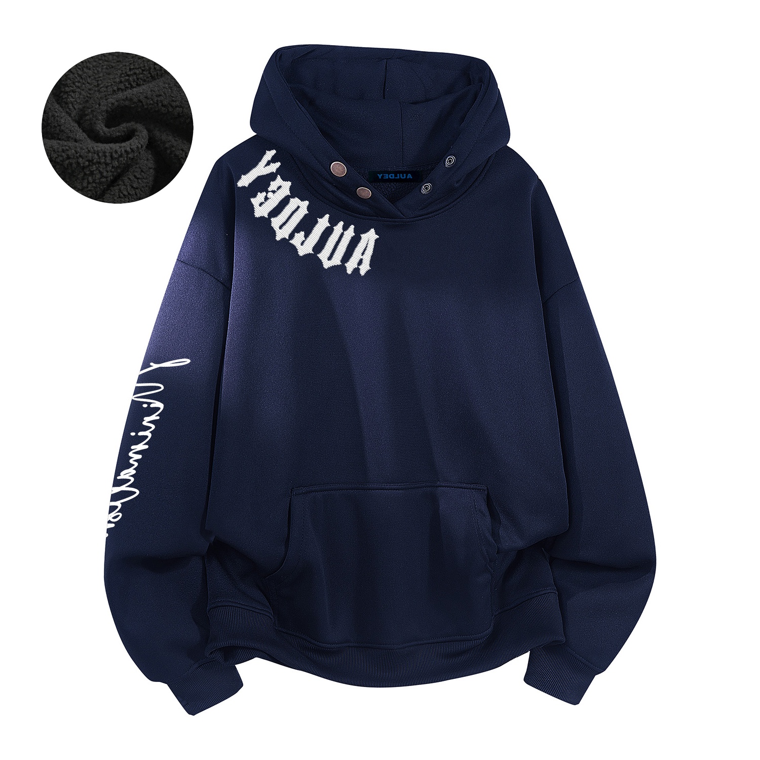 

Толстовка Unisex Hooded Moderate Regular AULDEY, темно-синий[thickened and fleece-lined]