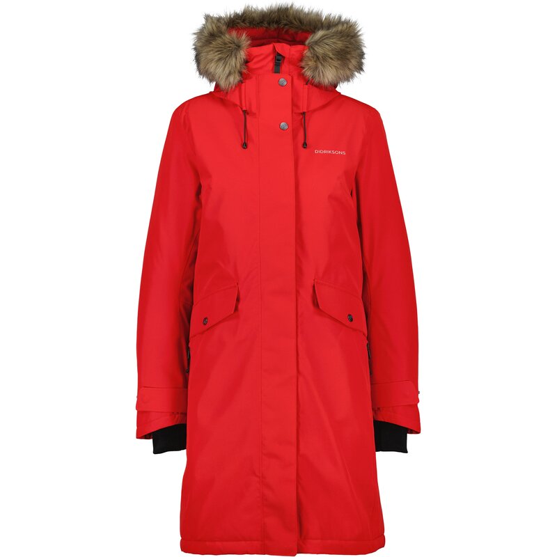 

Coat Erika WNS Parka 3 Didriksons, красный