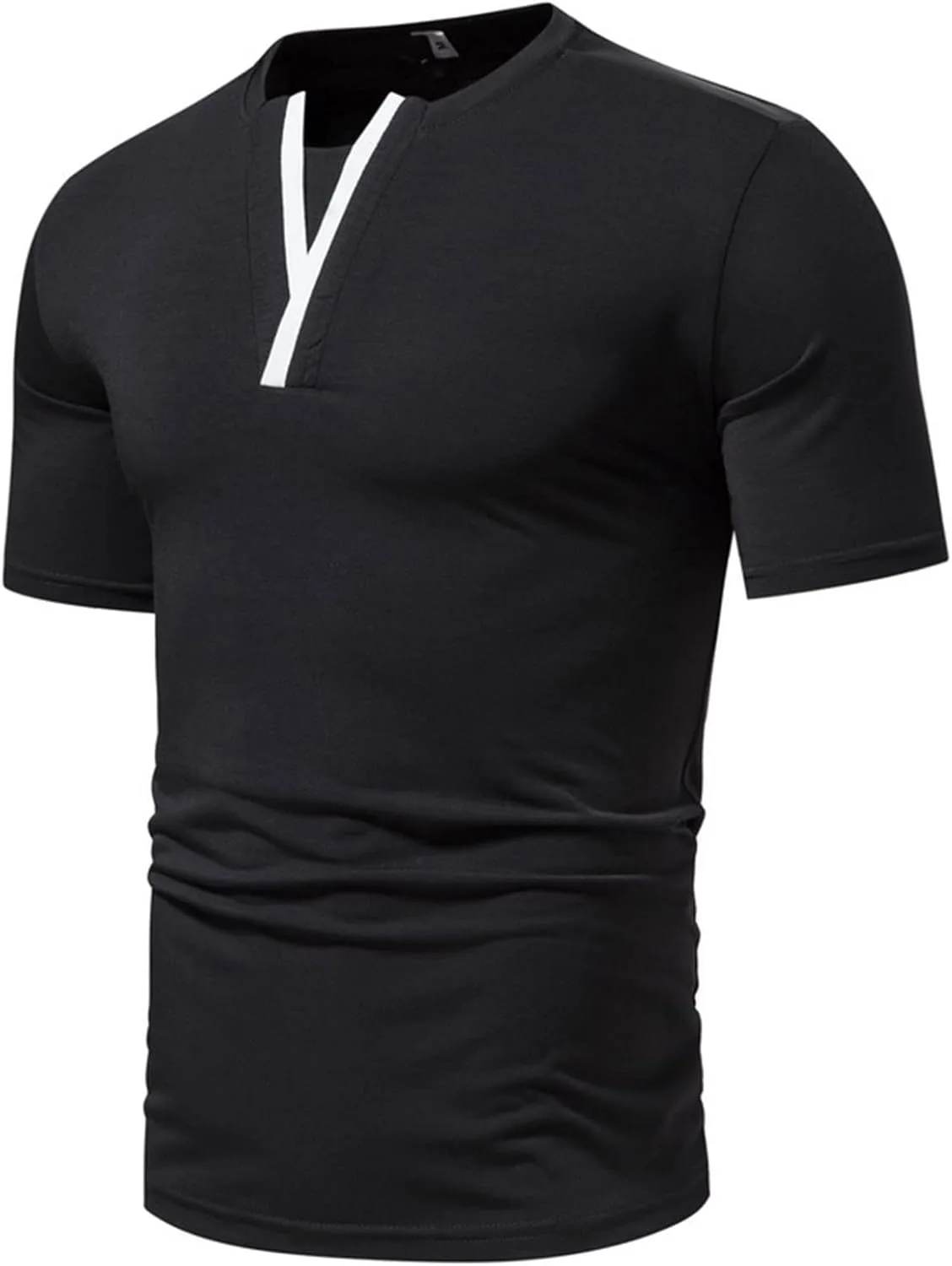 

Мужская футболка с V-образным вырезом и коротким рукавом Zeiyignr