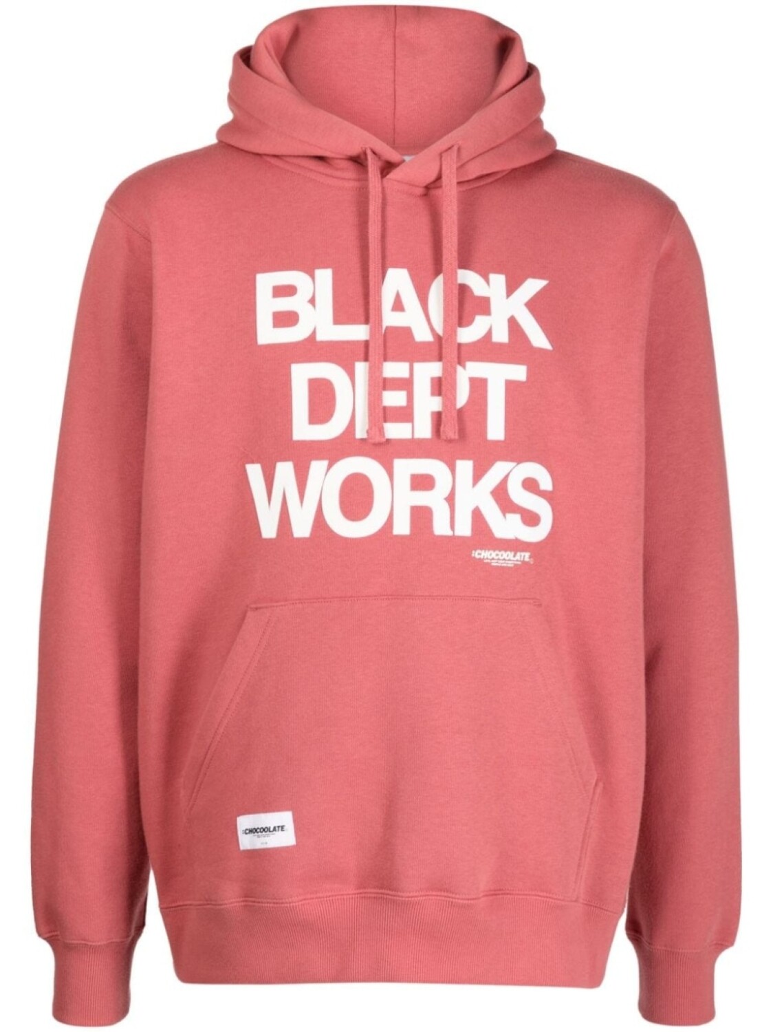 

Chocoolate slogan-print cotton-blend hoodie, красный