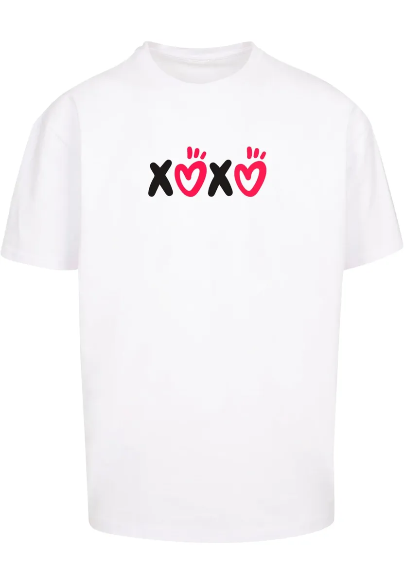 

Футболка Merchcode "Мужская футболка " Merchcode ко Дню святого Валентина — XOXO Heavy Oversized", белый