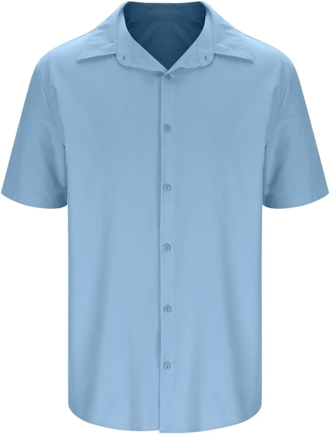 Мужская рубашка с коротким рукавом Casual Button Down Wrinkle Free — фото 4