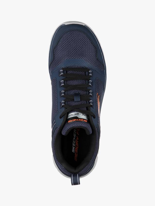Кроссовки на шнуровке для бега по нокхиллу Skechers, темно-синий — фото 4