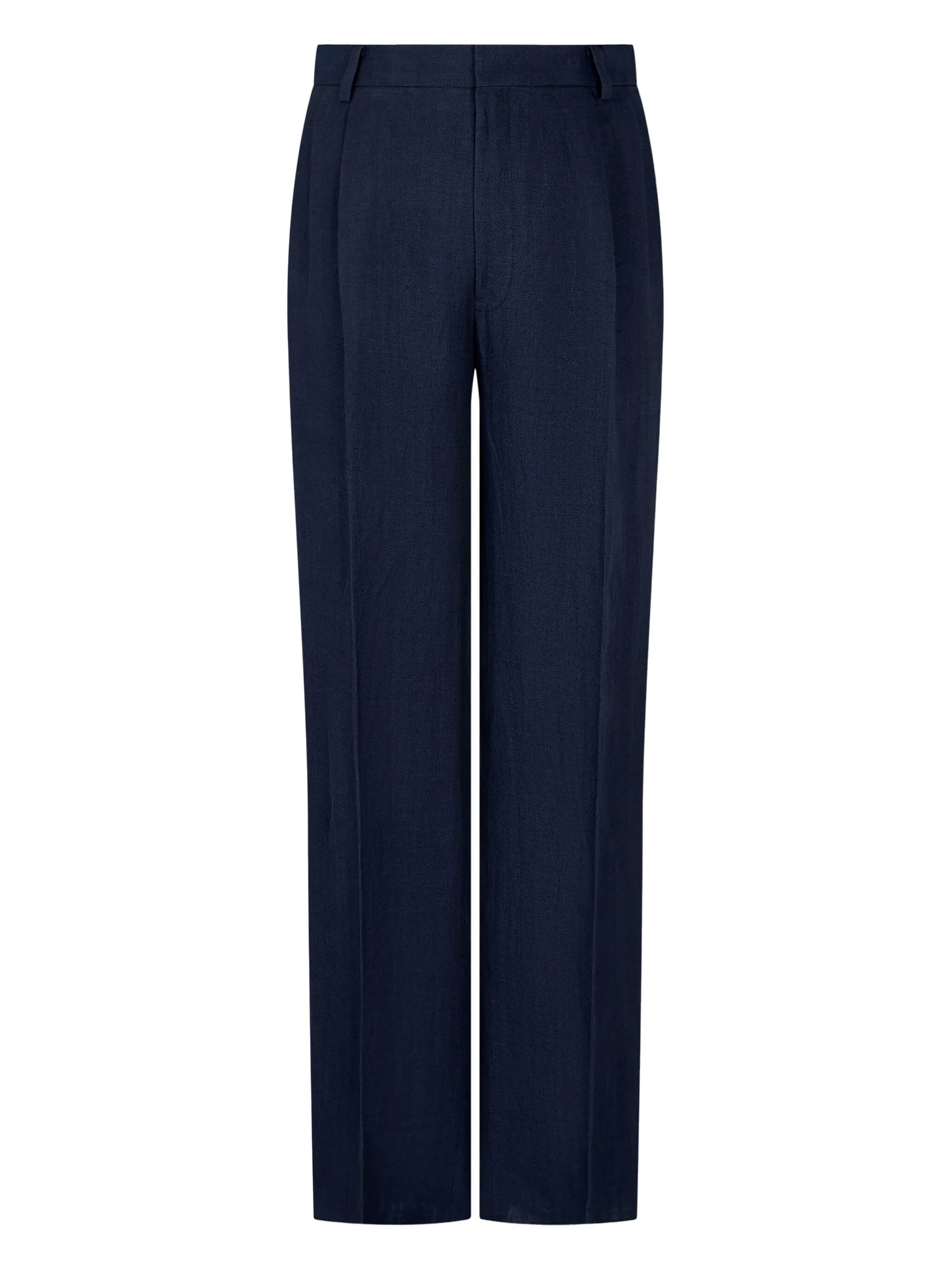 

Льняные брюки широкого кроя Man On The Boon., синий