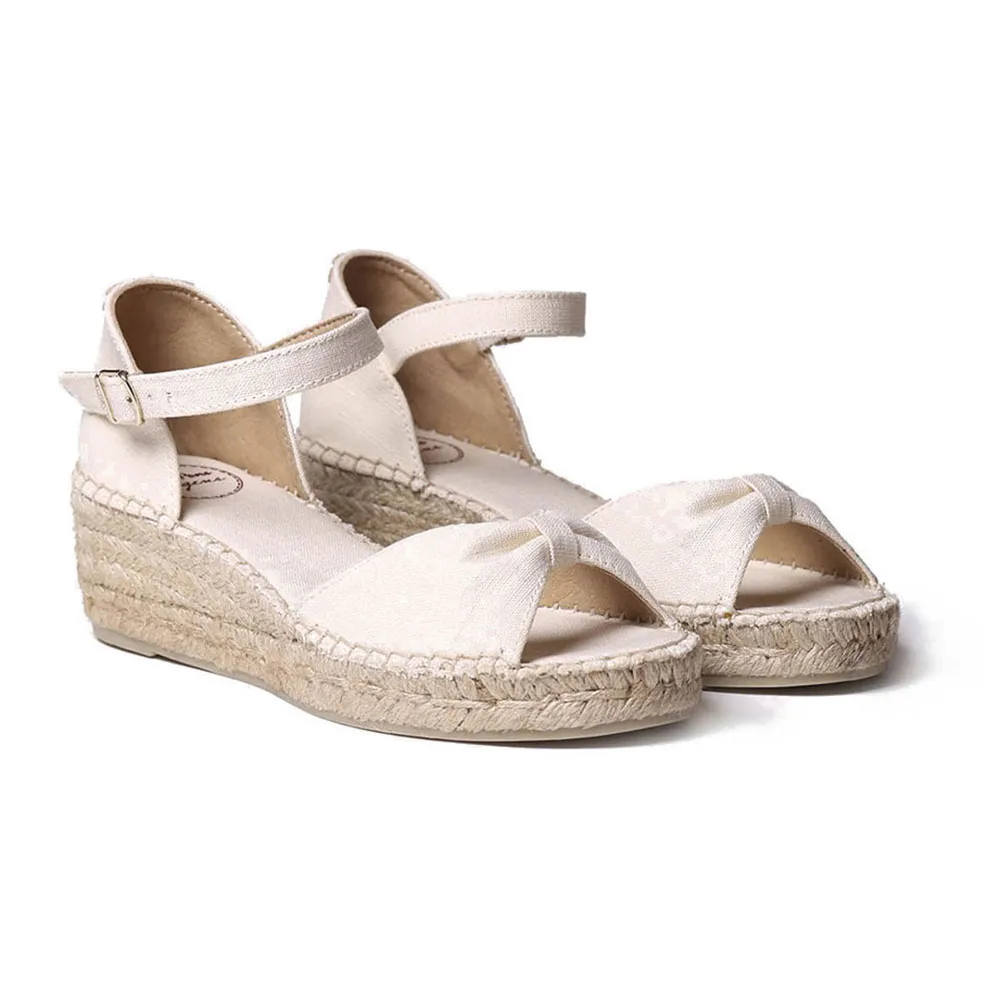 Сандалии Toni Pons Bilma-L esparto wedge, белый
