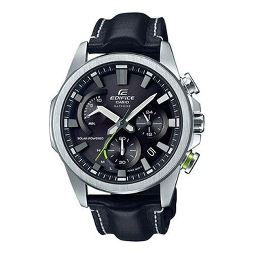 

Часы CASIO Waterproof EDIFICE Solar Powered Mens Black Analog, черный