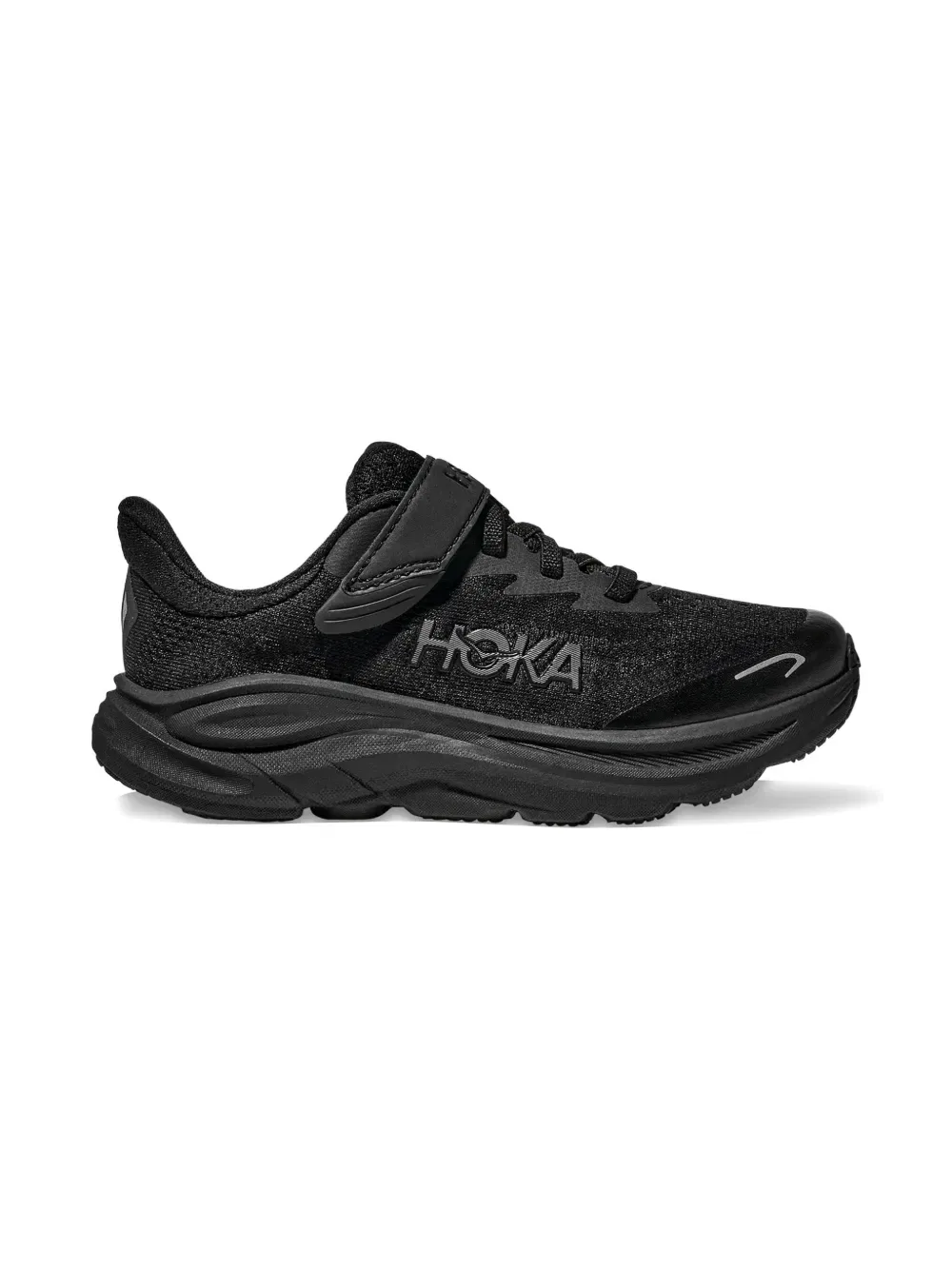 Кроссовки Clifton 10 Hoka Kids, черный — фото 2