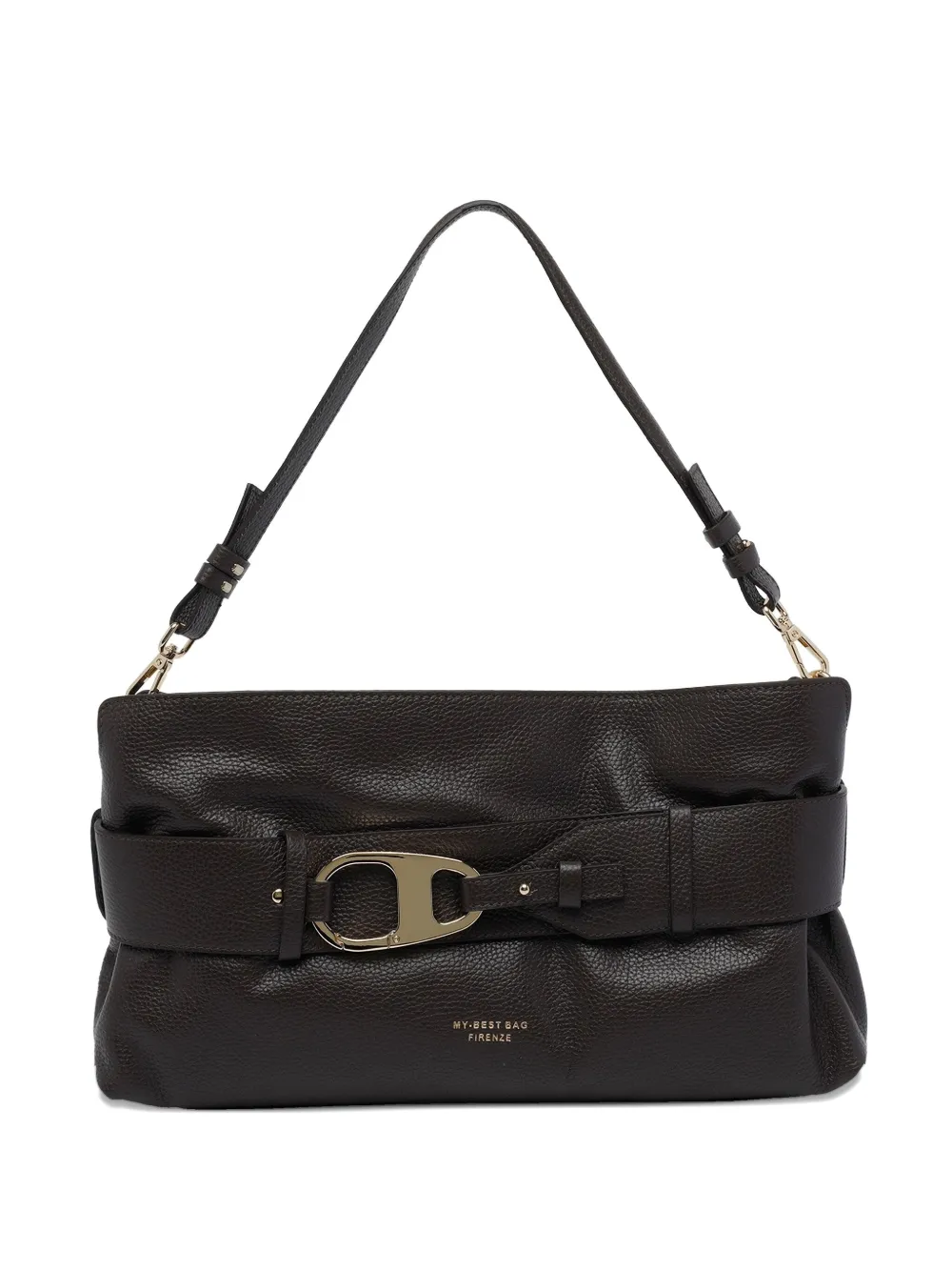 

Сумка на плечо с логотипным ремнем My Best Bag, коричневый