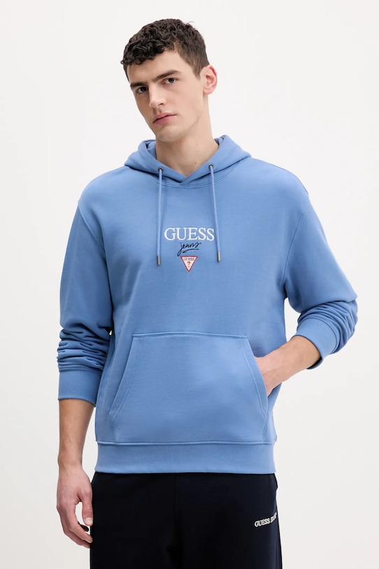 

Хлопковая толстовка Guess Jeans, синий