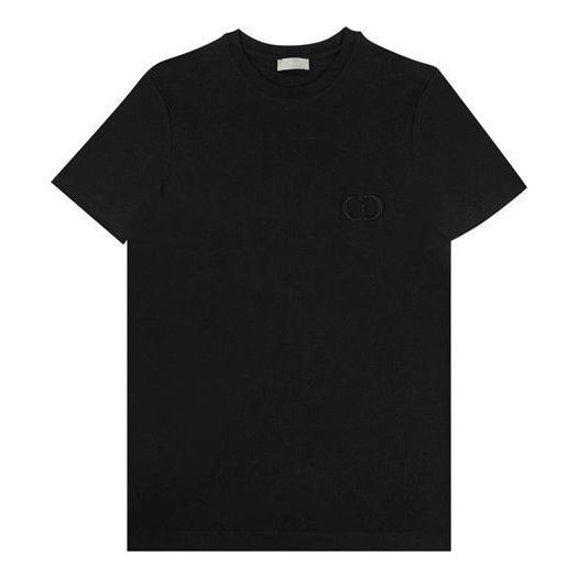 

Футболка DIOR CD Icon Logo Embroidered Short-Sleeved Black 013J600A0589-C989, черный