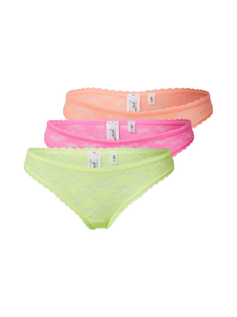 

Стринги GUESS, цвет Light green/Orange/Light pink