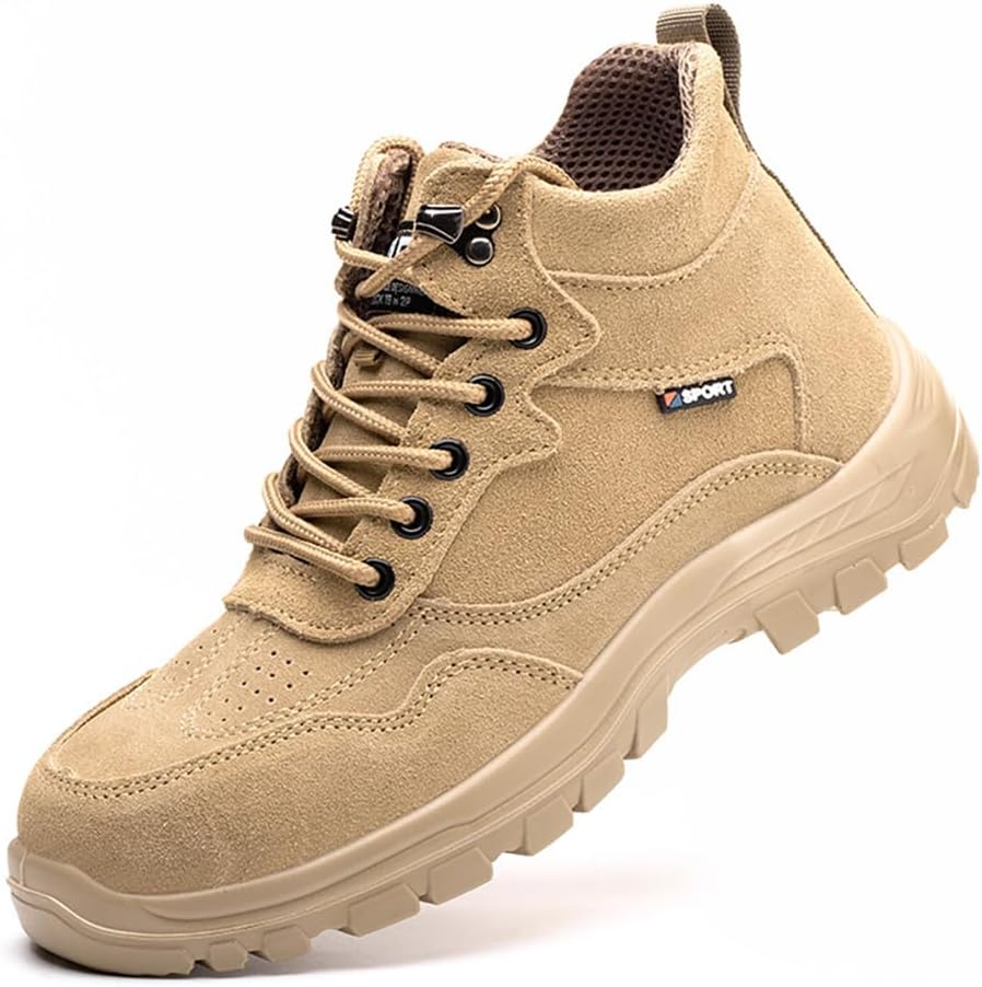 

Мужские ботинки HDMGCR с стальным носком, непробиваемые, дышащие, высокой посадки, легкие защитные ботинки, хаки