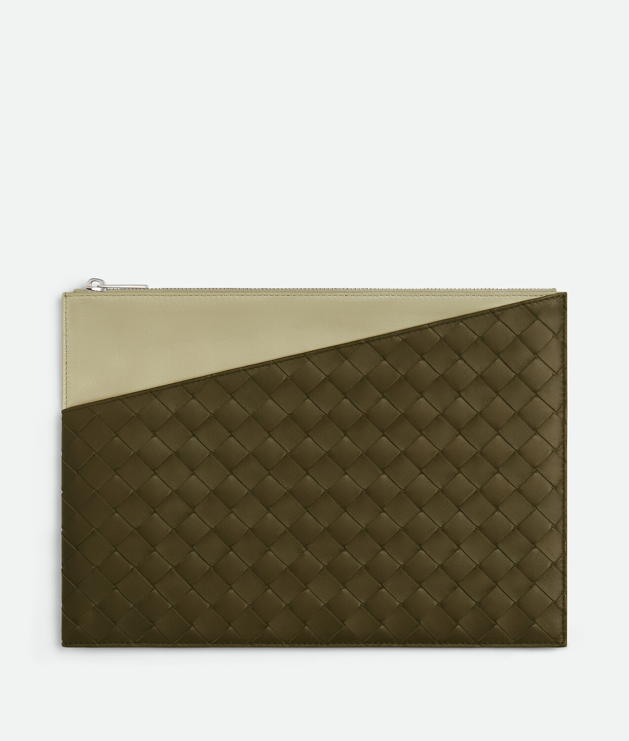

клатч Intrecciato на косой молнии Bottega Veneta