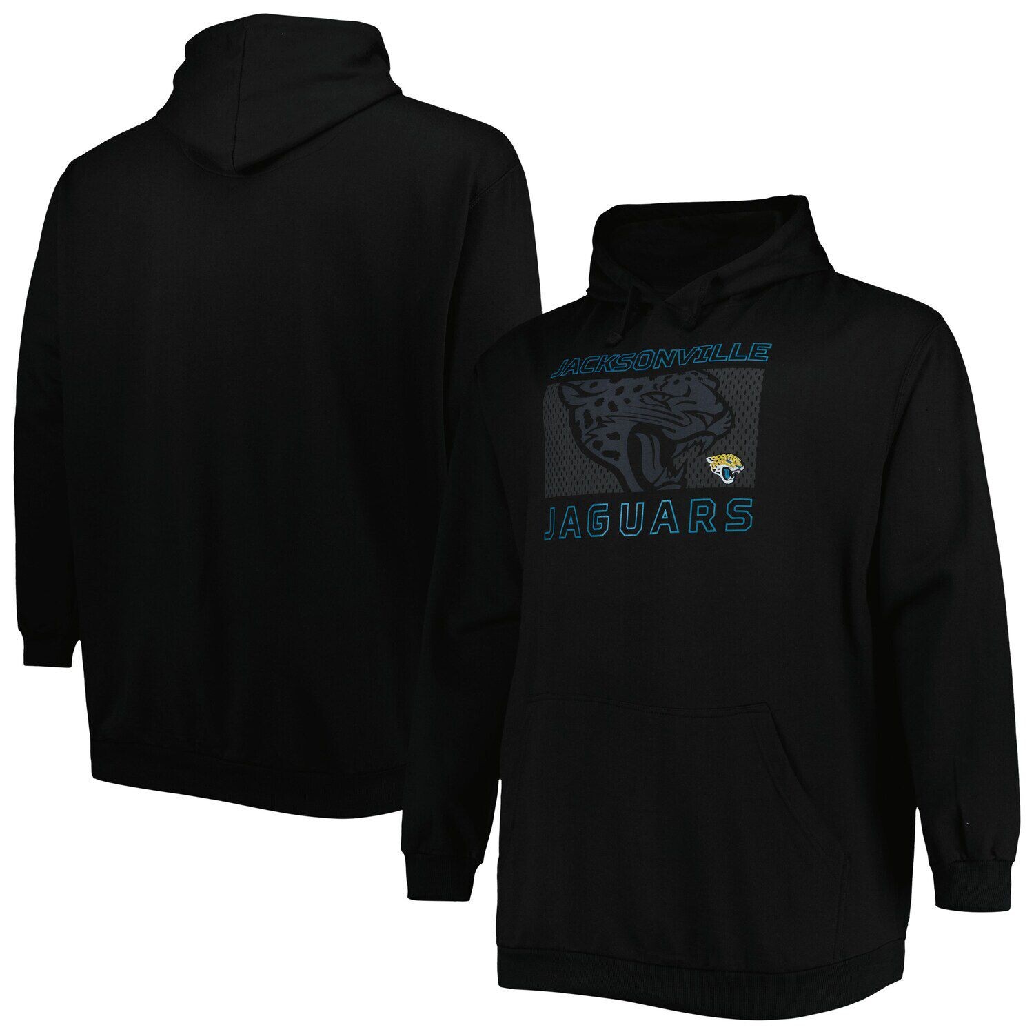 

Мужской фирменный черный пуловер с капюшоном Jacksonville Jaguars Big & Tall Pop of Color Fanatics