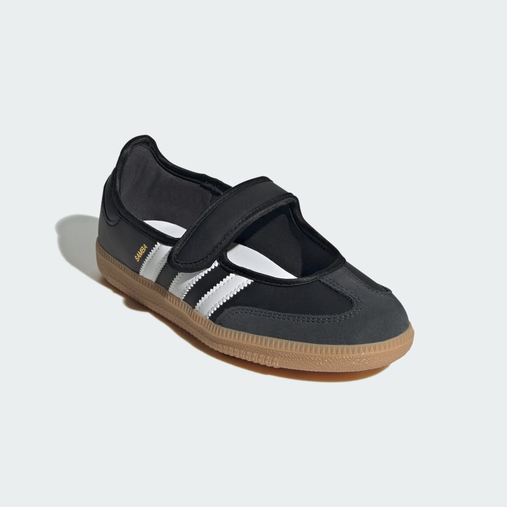 Кроссовки Adidas Samba Jane Shoes Kids, цвет Core Black/Cloud White/Gum — фото 4