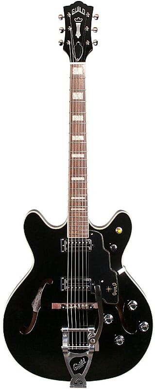 

Электрогитара Guild Starfire V - Semi Hollow Body Electric Guitar with Case - Black