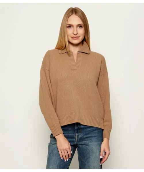 

Свитер из кислой шерсти Relaxed fit Weekend Maxmara, коричневый