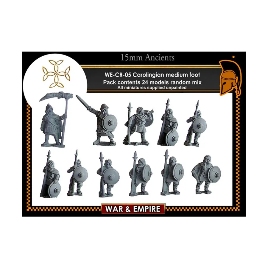 

Пехотинцы - Средний, War & Empire - Dark Ages Miniatures - Carolingian (15mm)