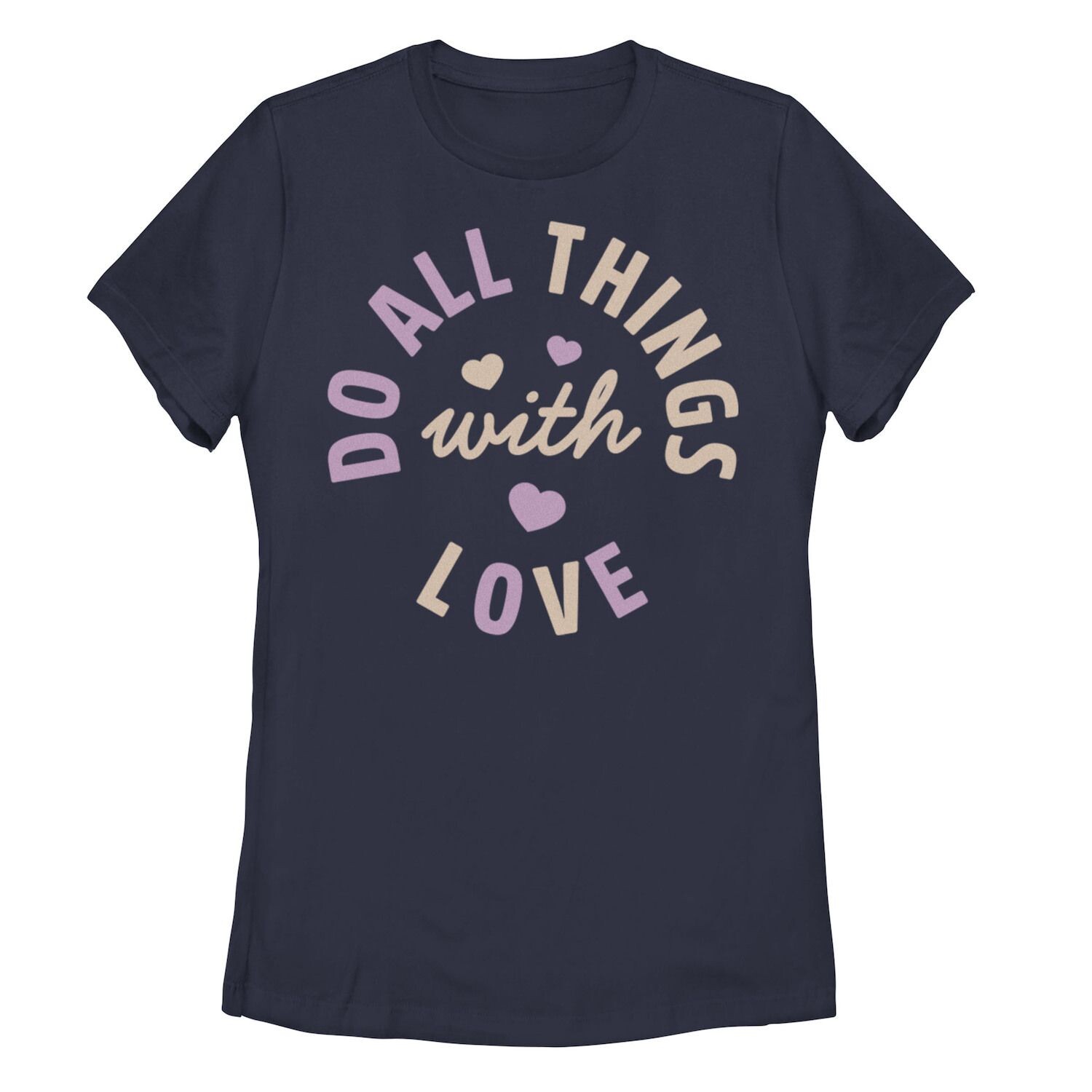 

Футболка Do All Things With Love Hearts для юниоров