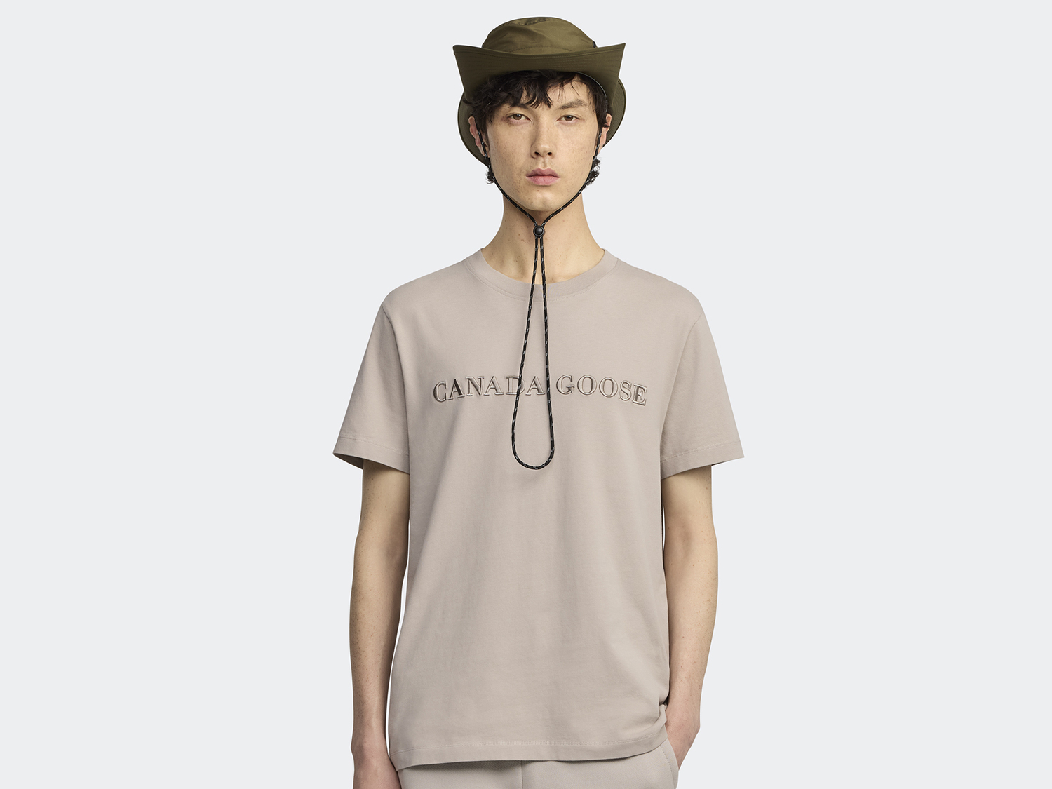 

Футболка Canada Goose Emersen Embroidered Crewneck T-Shirt, Limestone