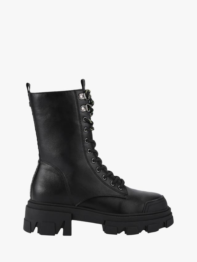 Трекерские шнурованные массивные ботинки до щиколотки KG Kurt Geiger, Black