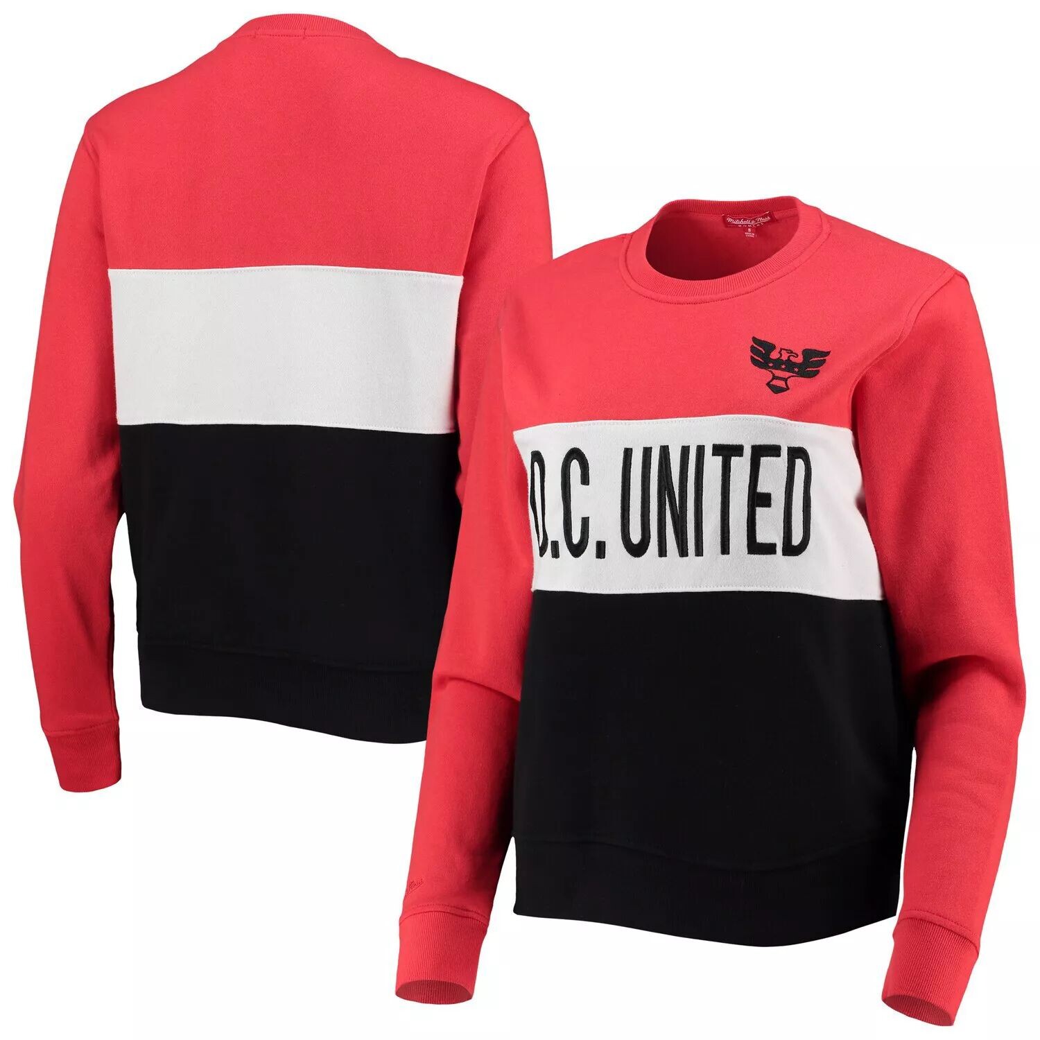 

Женский черный пуловер с цветными блоками Mitchell & Ness DC United