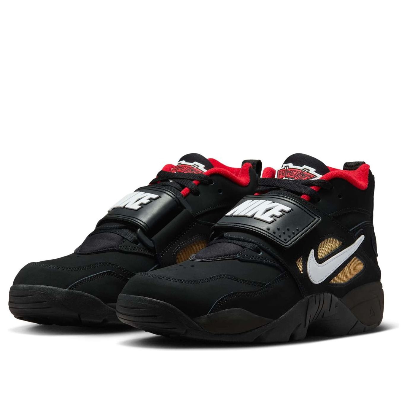 Кроссовки Nike Air Diamond Turf Proto '92 'Black Fire Red' — фото 4
