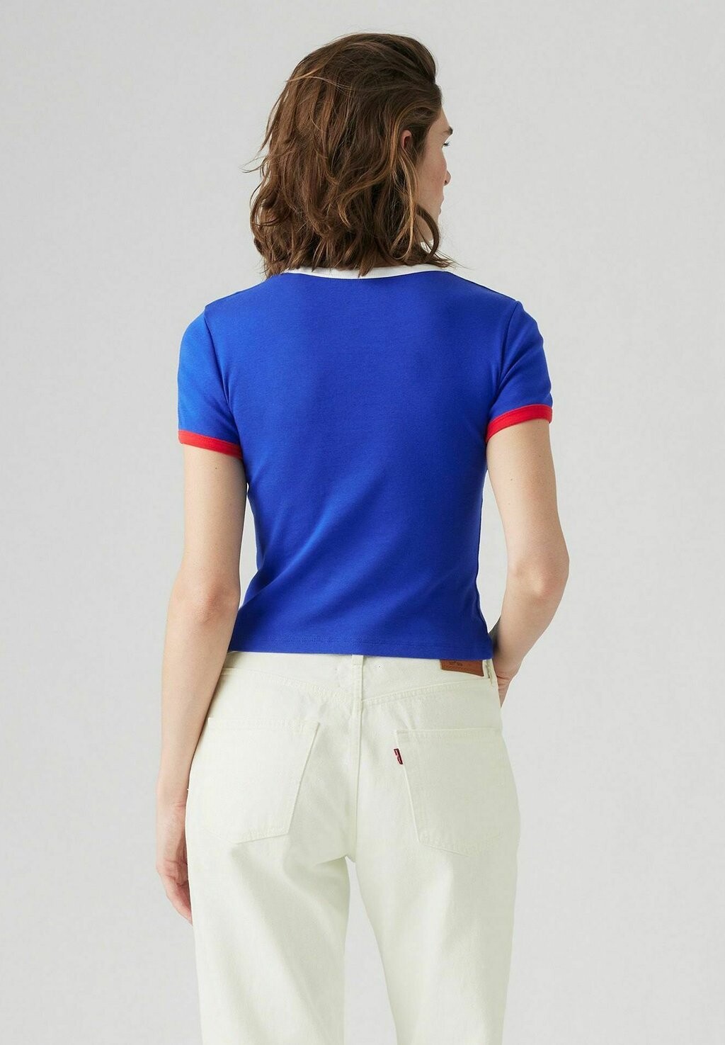 

Футболка с принтом GRAPHIC RINGER RICKIE Levi's, синий деним