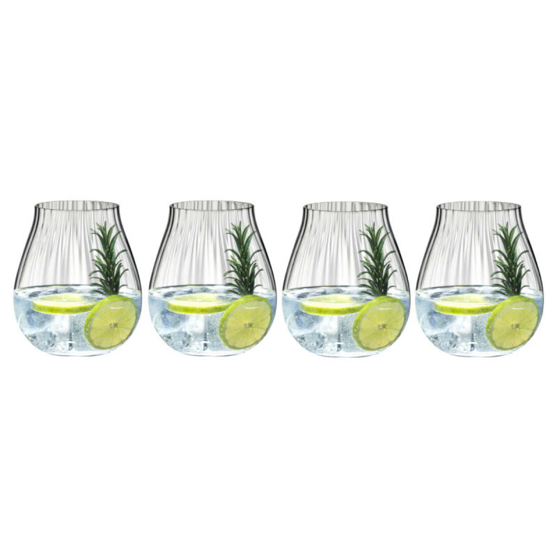 

Набор бокалов для джина Tumbler Collection Optik O, 4 предмета 0,76 л Riedel, прозрачный