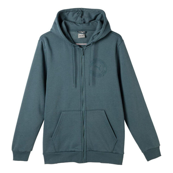 

Куртка tonal sportswear logo zip hoodie 'blue' Puma, синий