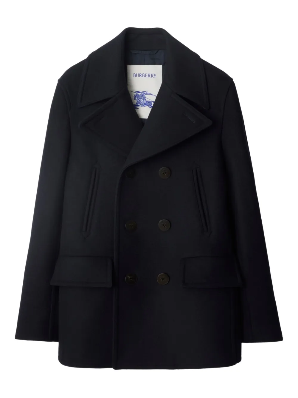

Двубортный бушлат BURBERRY, синий