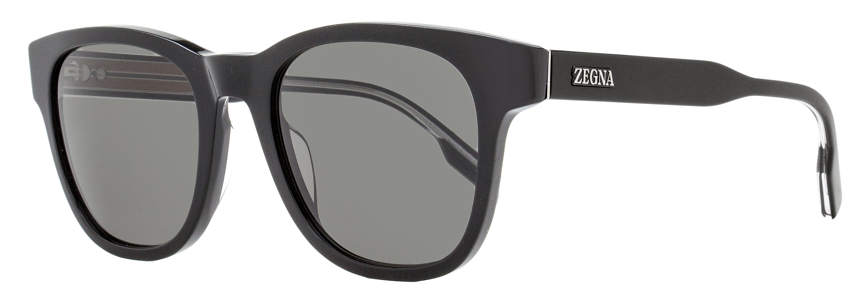 

Мужские классические солнцезащитные очки Zegna EZ0222 01A черные 52 мм