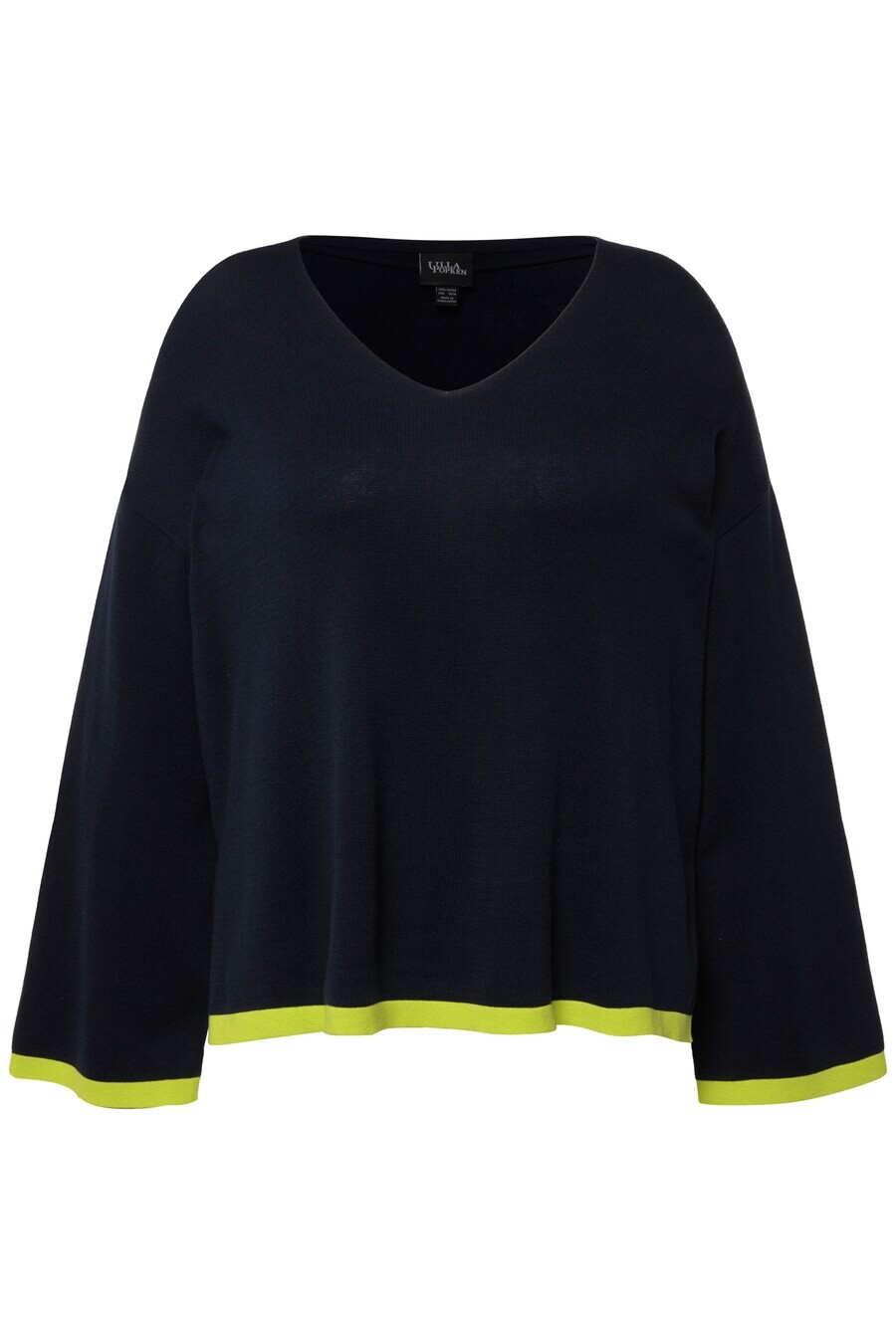 

Тонкий вязаный свитер Ulla Popken Sweater, морской синий