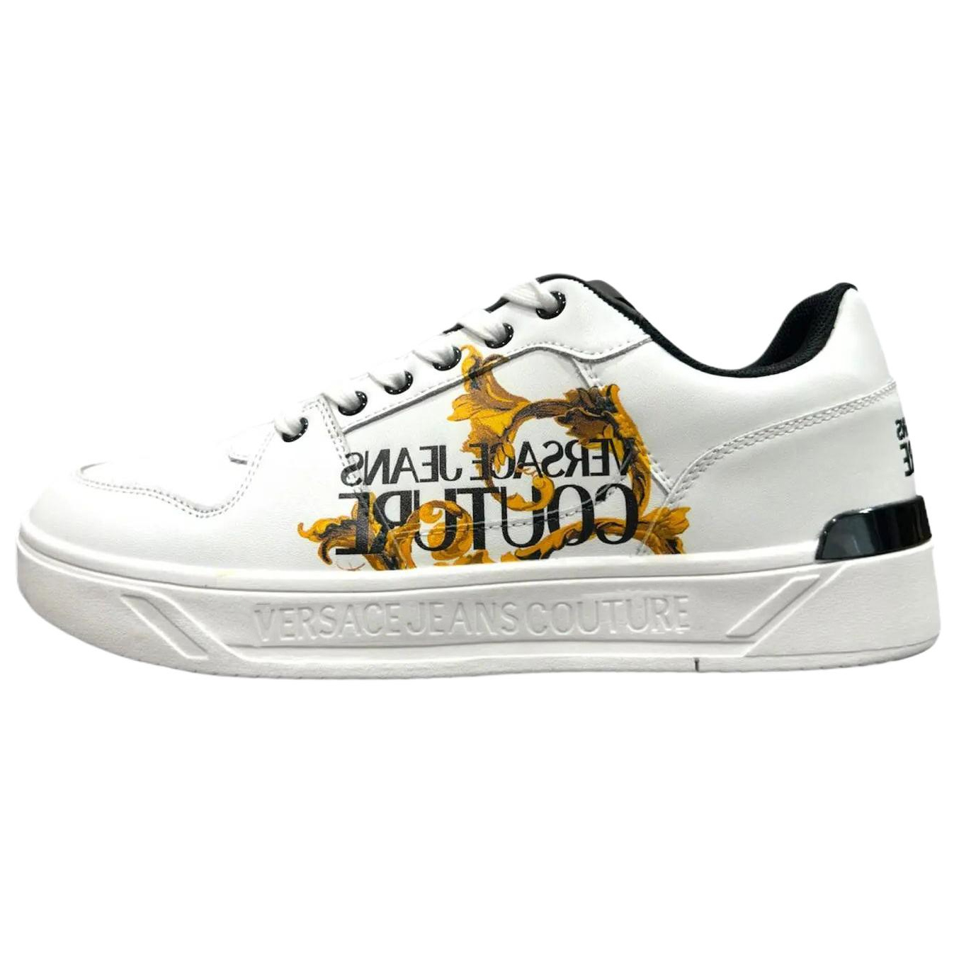 

Низкие скейтерские кеды мужские белые VERSACE JEANS COUTURE