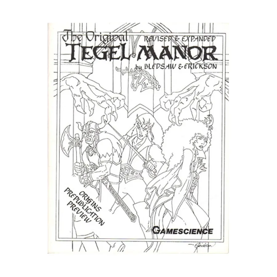 

Поместье Тегель (пересмотренное издание, предварительное издание Origins), Fantasy Role Playing Games, Supplements & Supplies (Gamescience)