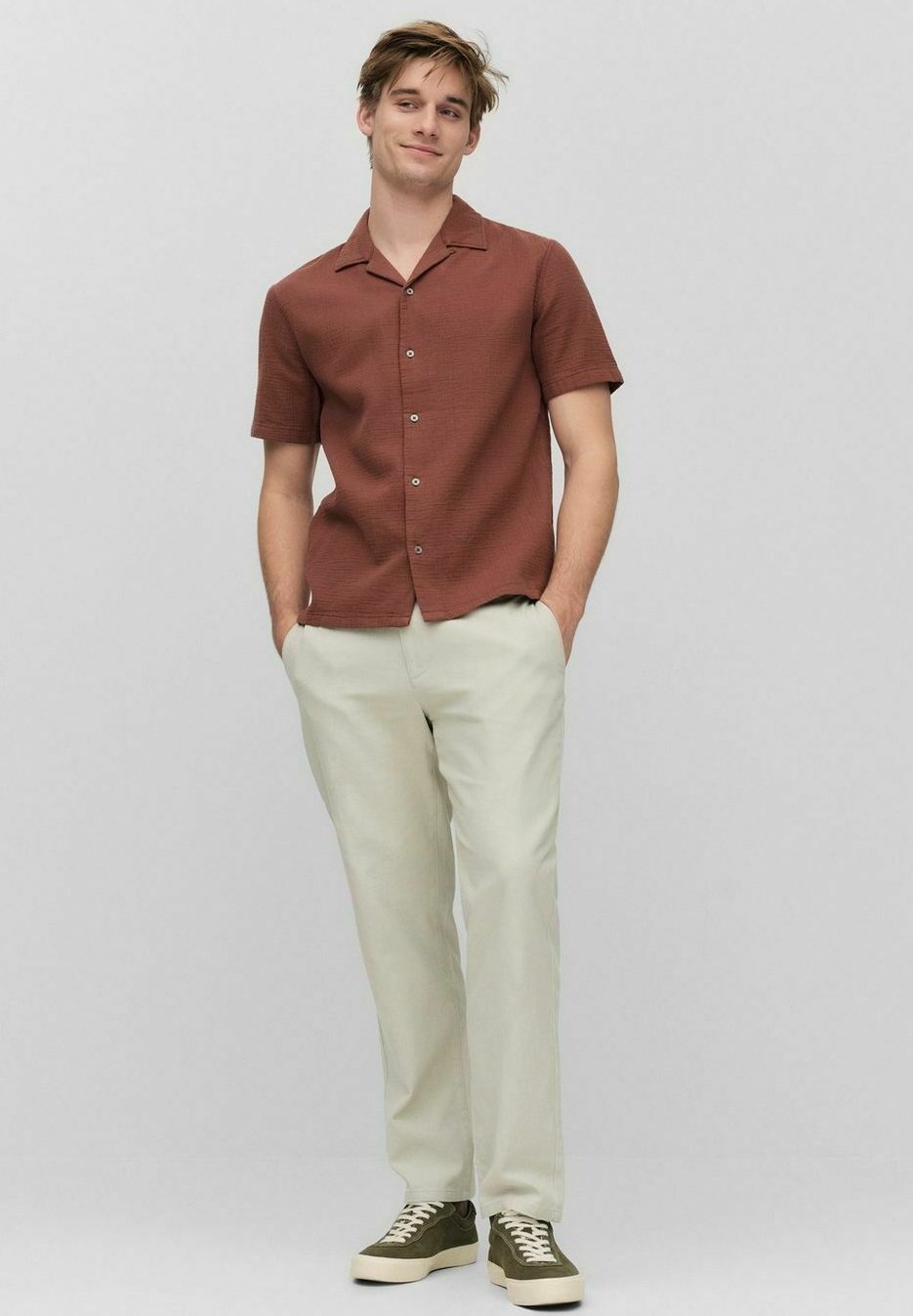 

Рубашка ANDRÉ SHORT SLEEVED Dobber, коричневый