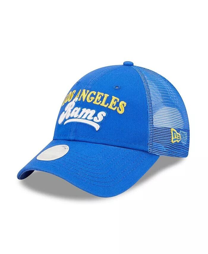 

Женская кепка Snapback Royal Los Angeles Rams Team Trucker 9FORTY New Era, синий