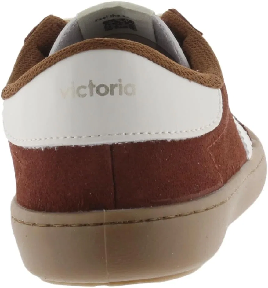 Кроссовки victoria Low-Top Unisex Olmo Split Leather Barefoot & Contrast Parts & Caramel Sole 1186103 for Adults, Earth — фото 4