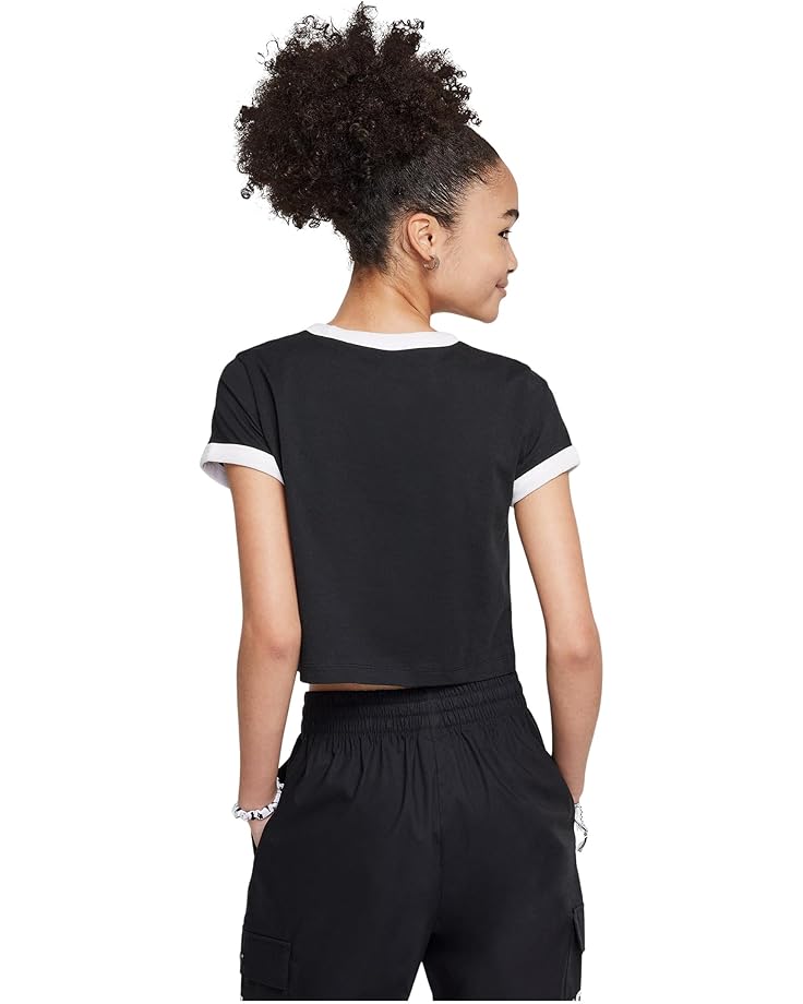 Футболка Nike Kids Sportswear Cropped T-shirt, черный — фото 2