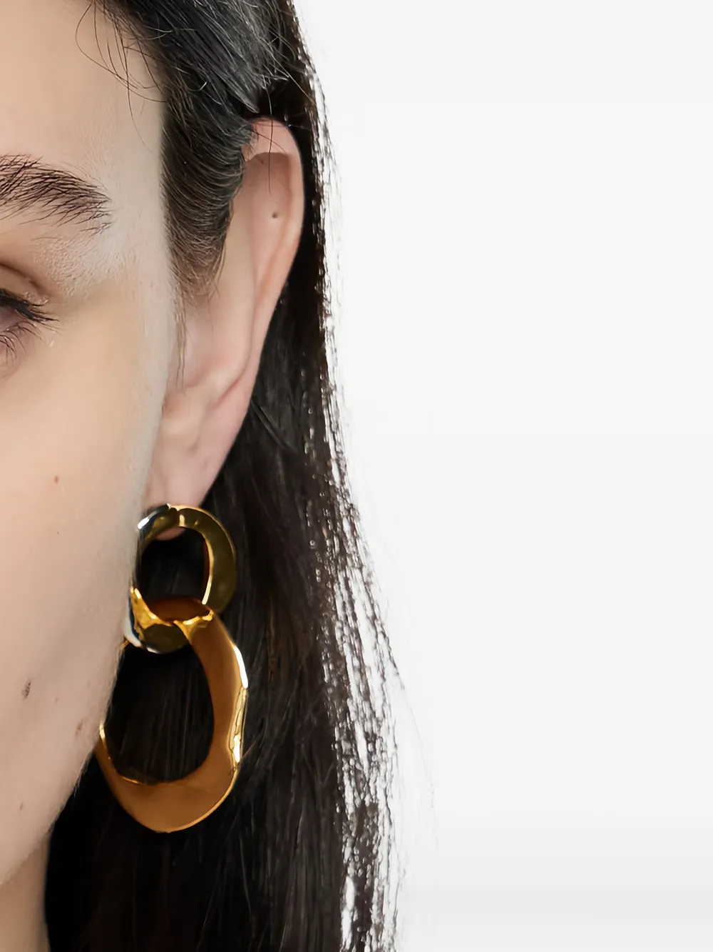 

Текстурированные серьги-кольца Bimba y Lola, золотой