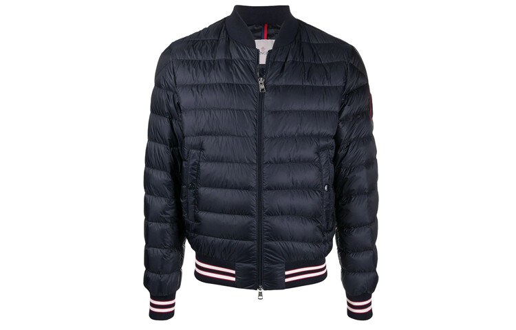 

Пуховик мужской синий Moncler