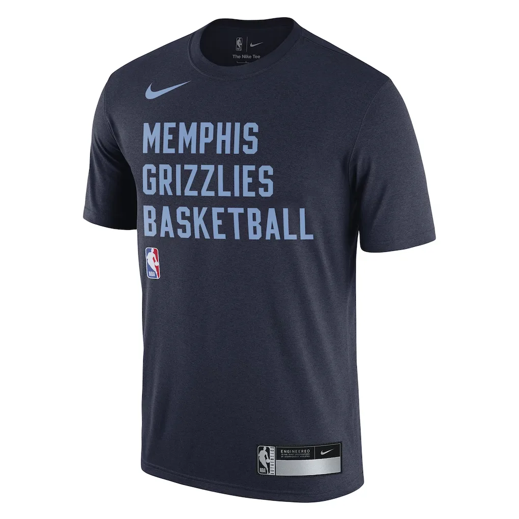 Nike Футболка Dri Fit мужская Marine Blue Crew Neck Moderate