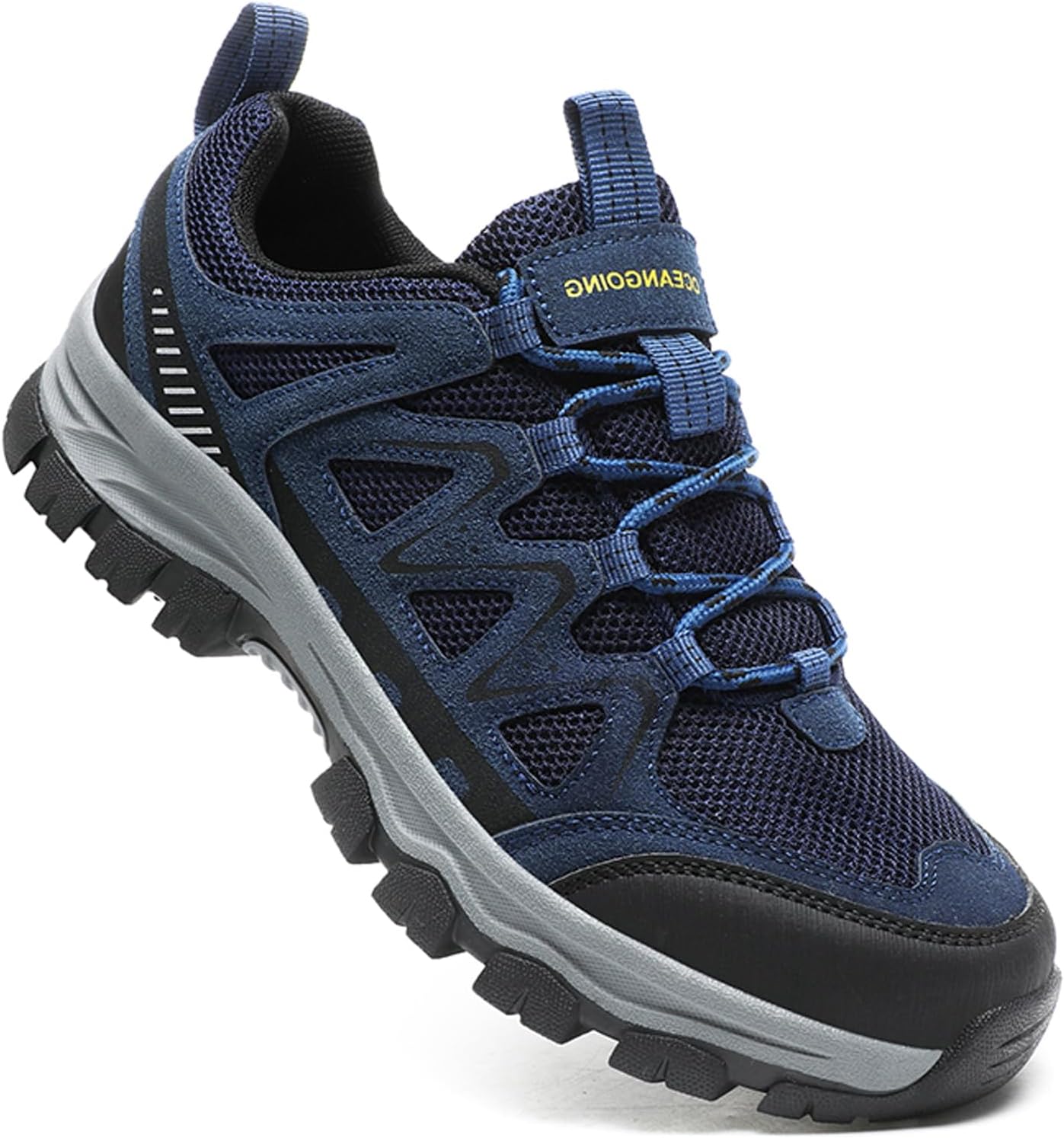 

Мужские походные кроссовки Комфортные Легкие Дышащие Нескользящие Низкие Кеды для Походов, Кемпинга и Прогулок на Природе Wdczya, синий