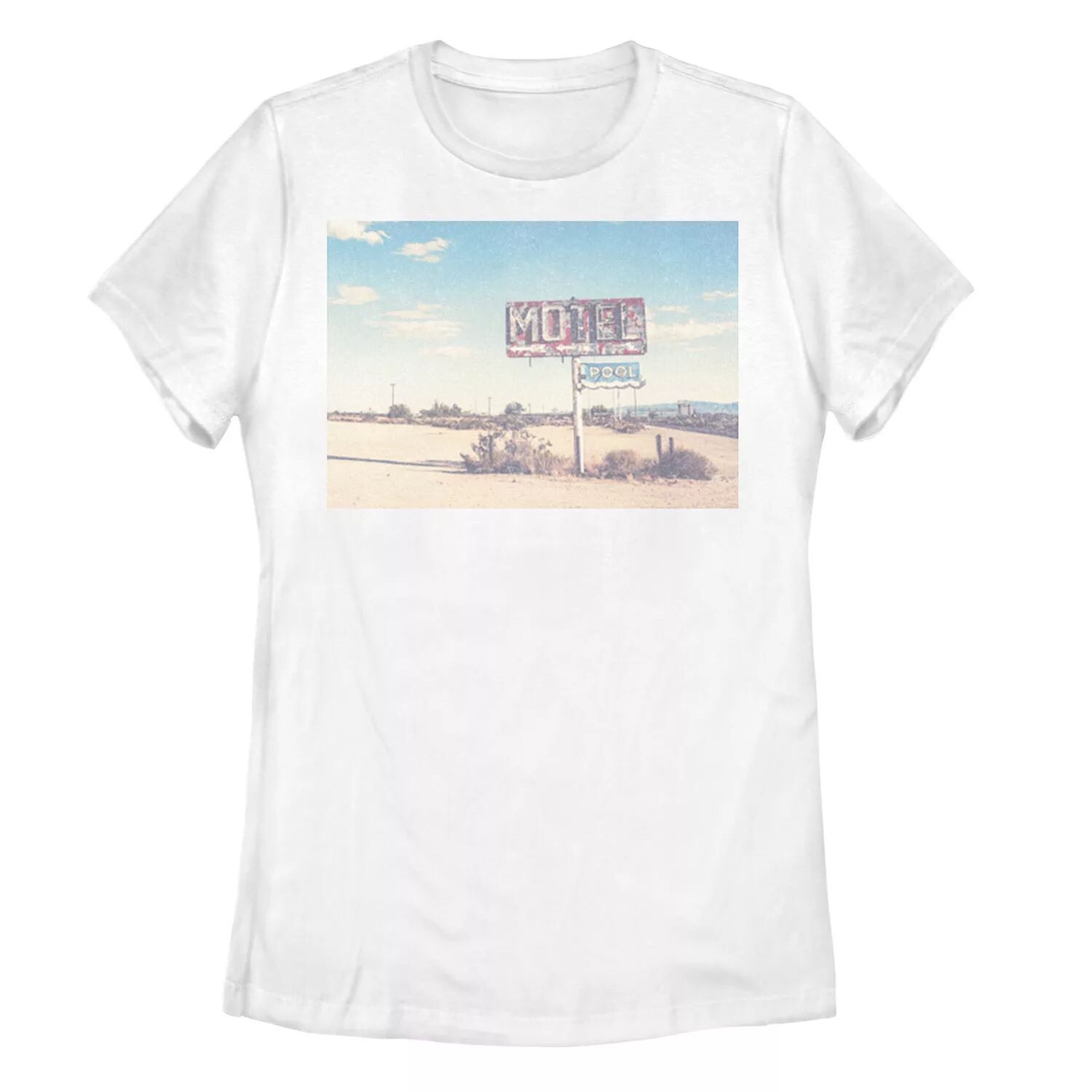 

Футболка с фотографией и надписью Juniors' Desert Motel