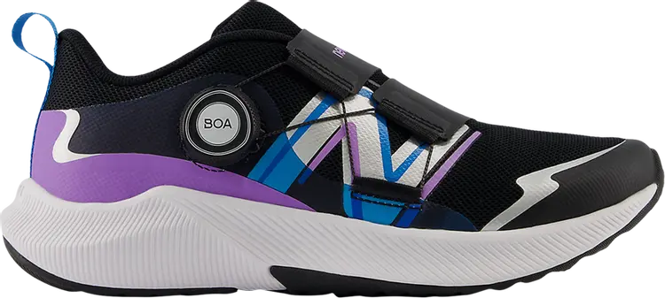 

Кроссовки Dynasoft Reveal v4 BOA Big Kid Wide 'Black Purple Fade', черный