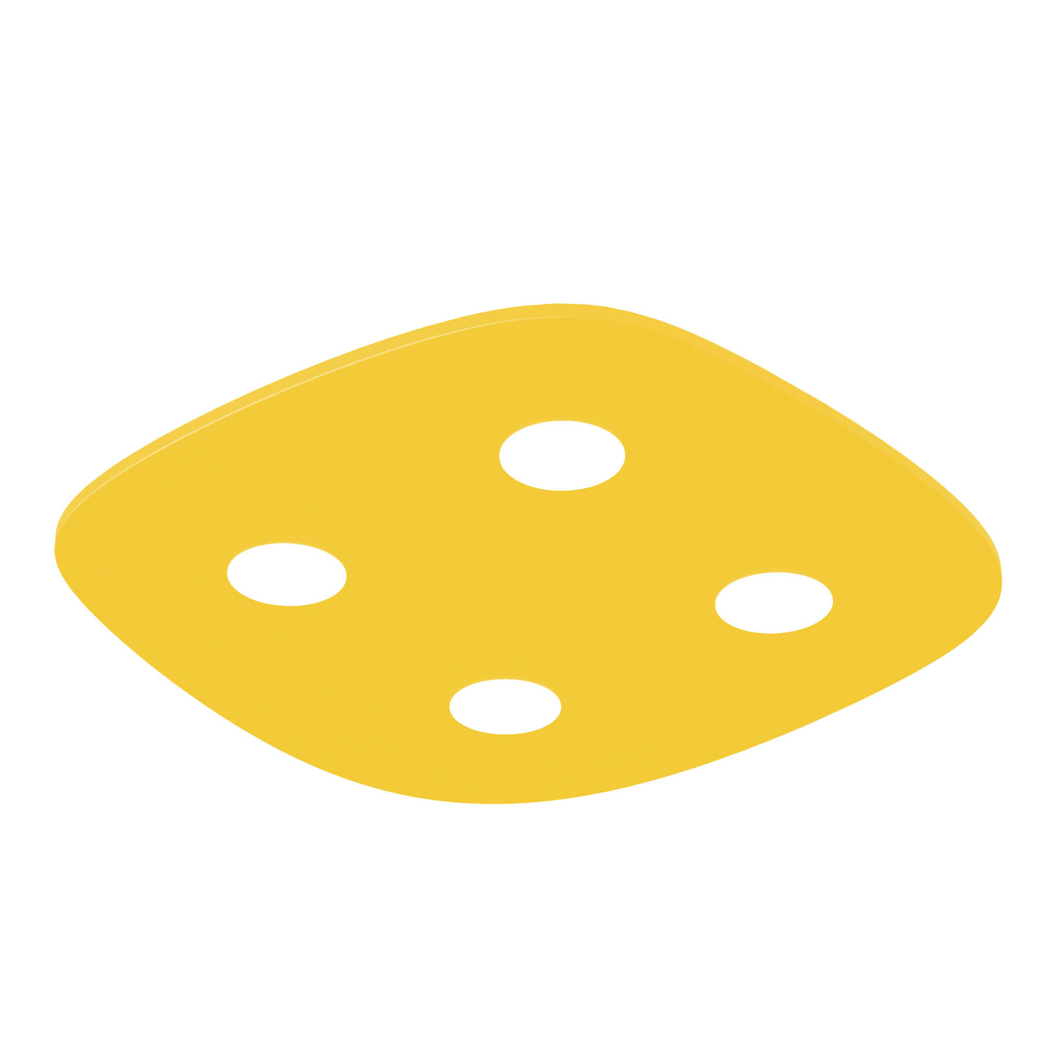 

Потолочный светильник Lumicom, 55x55x4 см, желтый