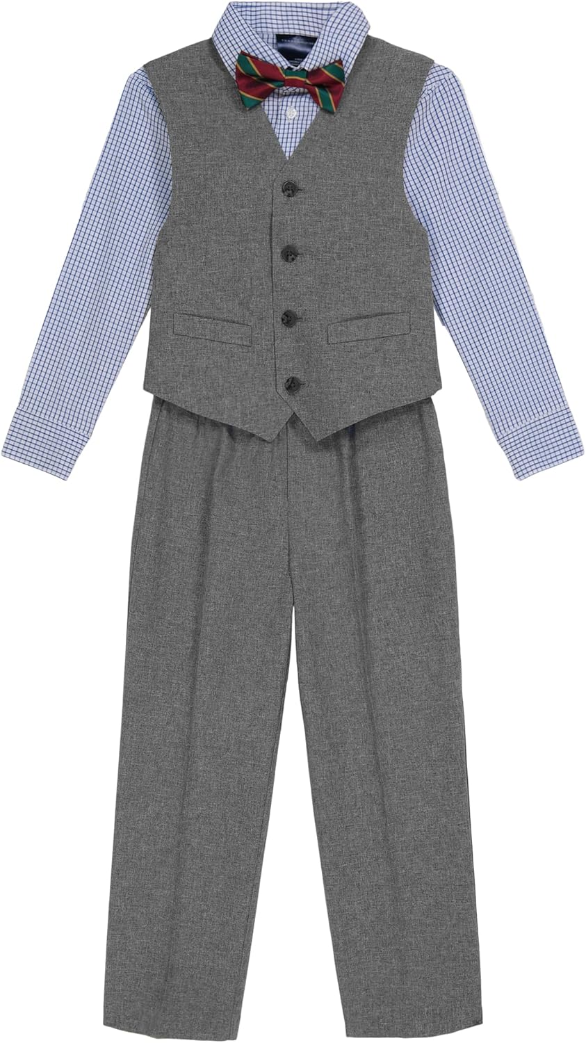 

Комплект из 4-х предметов для делового костюма Tommy Hilfiger Boys: рубашка, брюки, жилет и галстук, Select Color