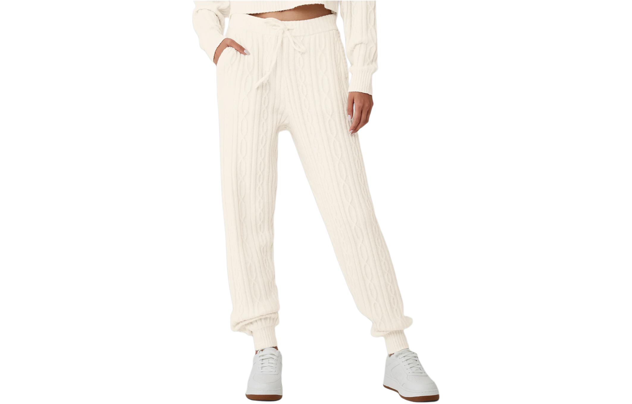 

Женские повседневные брюки Alo Yoga, слоновая кость