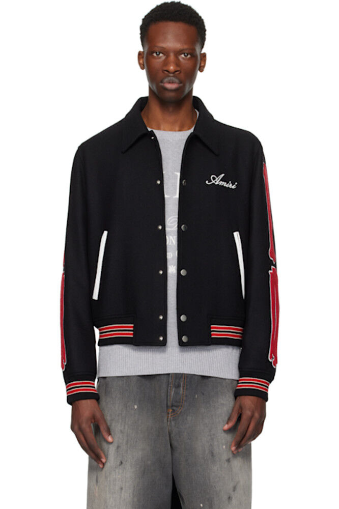 

Куртка-бомбер Black & Red Bones AMIRI